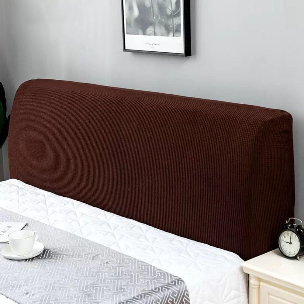 Kopfteilbezug für Bett 180-200cm Bett Kopfteil Bezug Überzug Dehnbare Saubdichte Schutzhülle Staubdichter Bettkopfschutzbezug für Gepolsterte Schlafzimmer Kopftei Hussen Abdeckung Cover