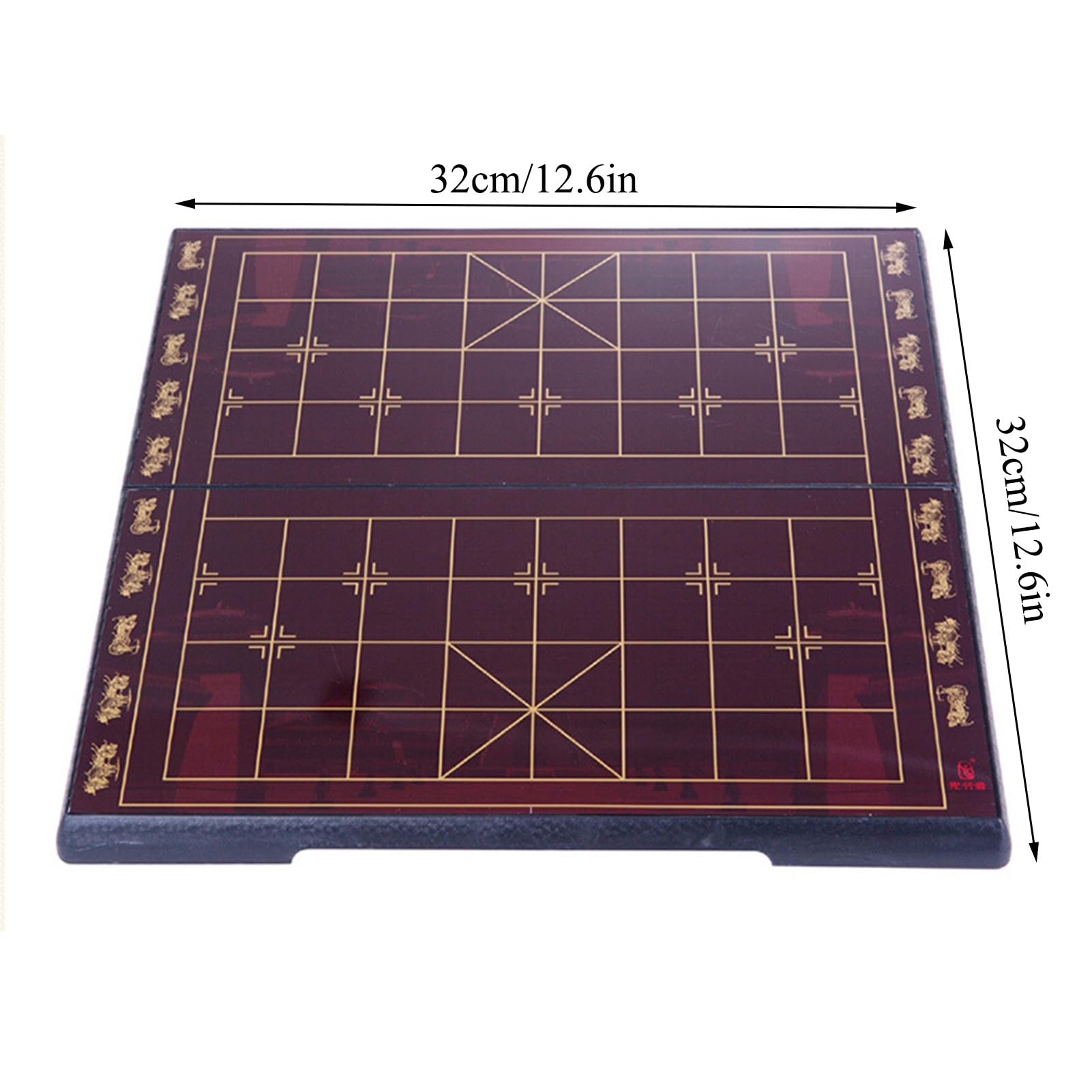Juego de ajedrez Chino magnético con Tablero de ajedrez Plegable y Piezas de Juego de melamina Juego de Mesa de Viaje Xiangqi Juegos de Estrategia educativos Tradicionales