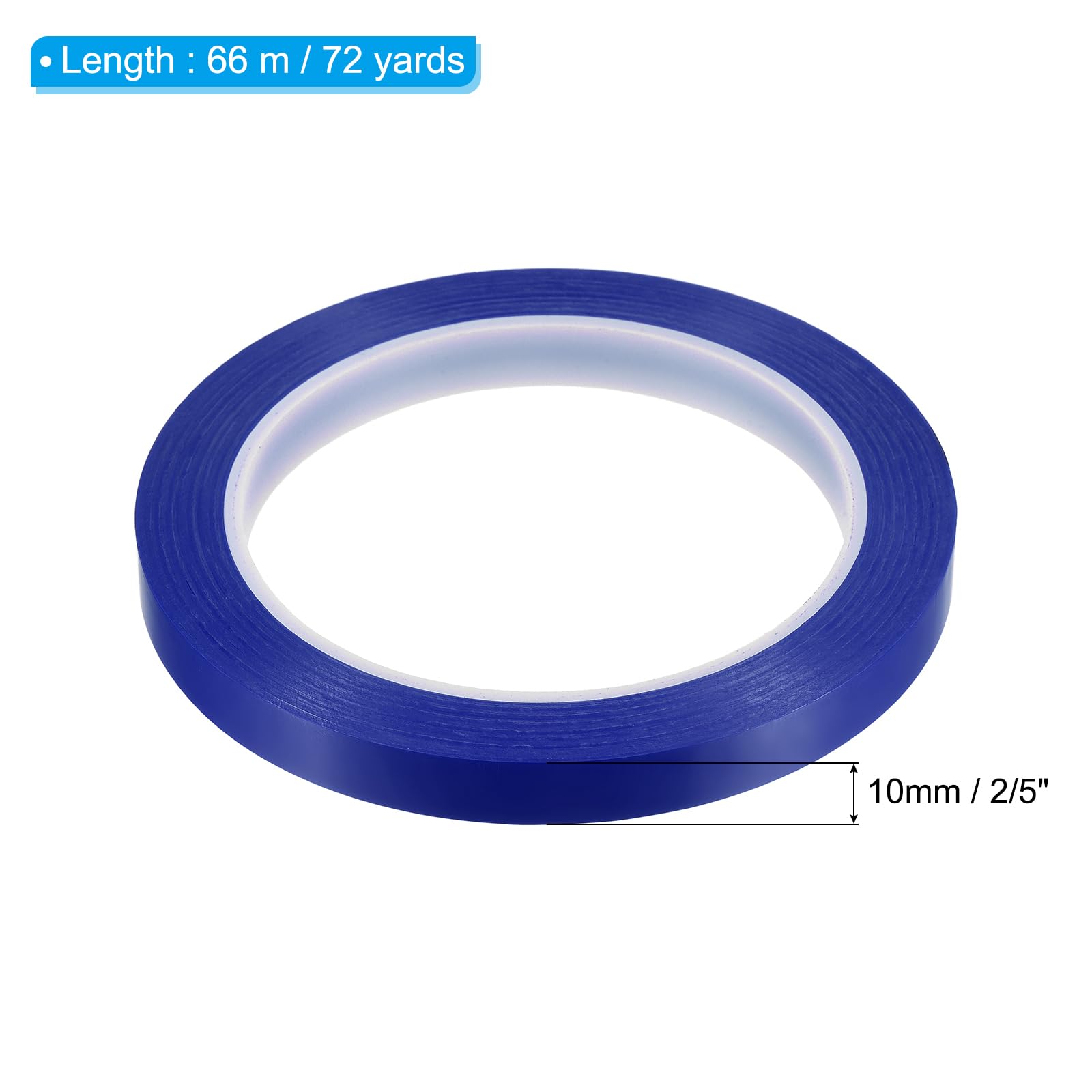 PATIKIL 3/8" Whiteboard Tape, 6 Pack Thin Dry Erase Tape for Graphic Chart Marking DIY Art Blue - Image 2