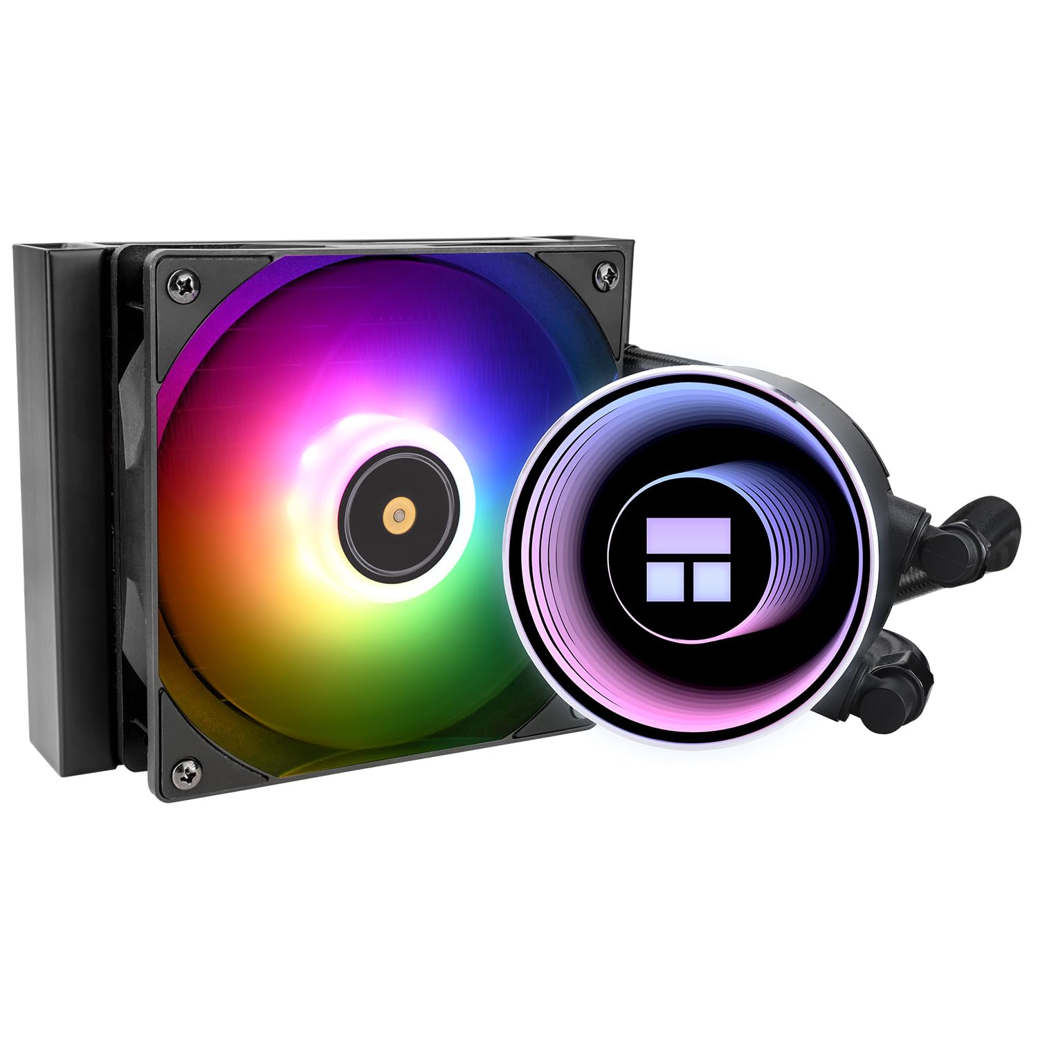 Thermalright Frozen Notte 120 ARGB Nero Refrigeratore d'acqua per processore, testa fredda ARGB, adatto per AMD: AM4/AM5, Intel LGA 1700/1851/1150/1151/1200