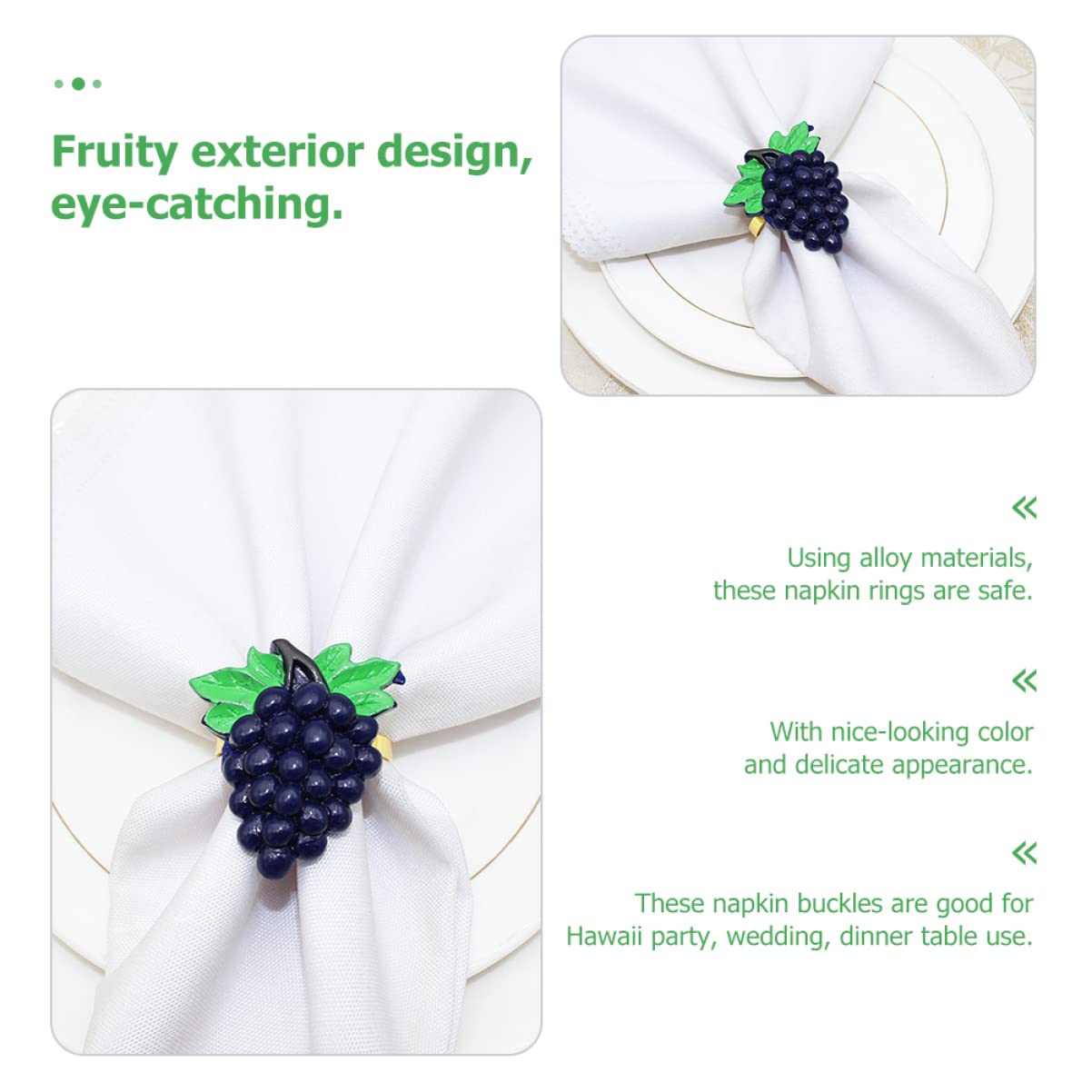 jojofuny 20stücke Fruchtförmige Serviettenringe Aus Napkin Clasps Für Festliche Anlässe Für Partys Hochzeiten Und Elegante Tischdekorationen