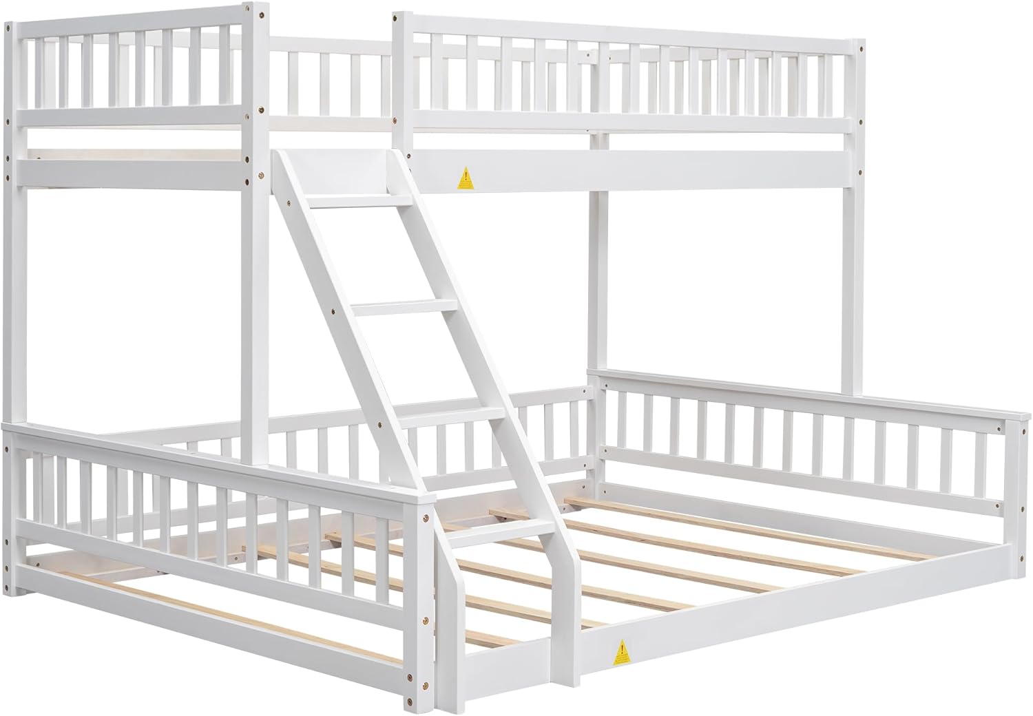 DNYN Twin XL Over Queen Bunk Bed Frame without mattresses