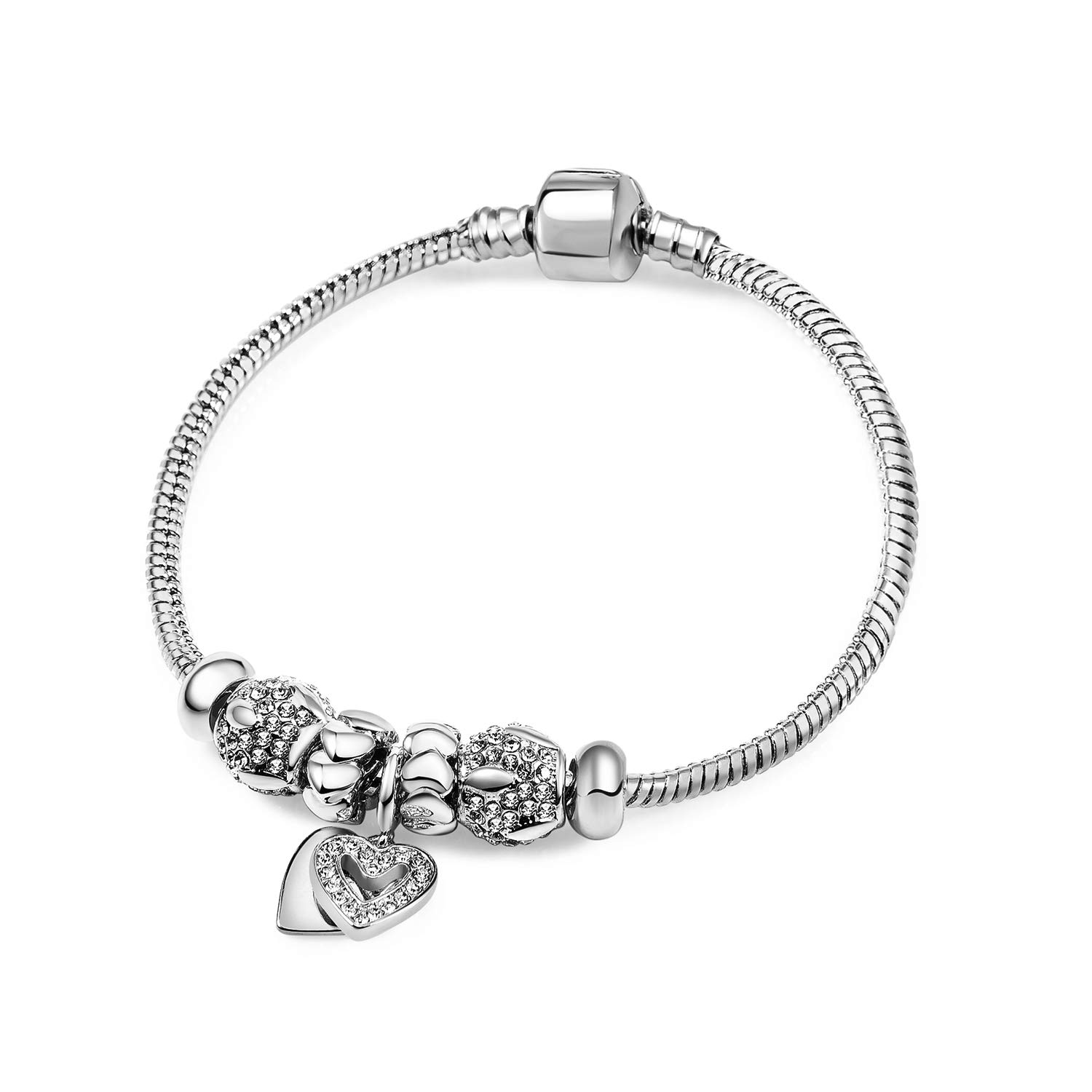 RIMAYZIRIMAYZI 14K Gold Plated Charm Bracelet for Women, Women's Charm Symbol Bracelets, Gifts for Mother's Day, Mom, Her, Wife, Girls