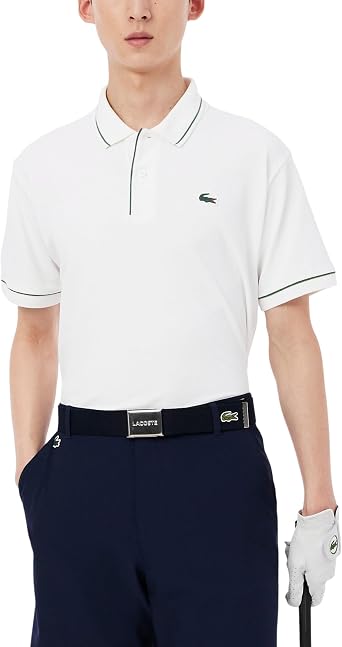 Lacoste Mens Tipped Performance Polo