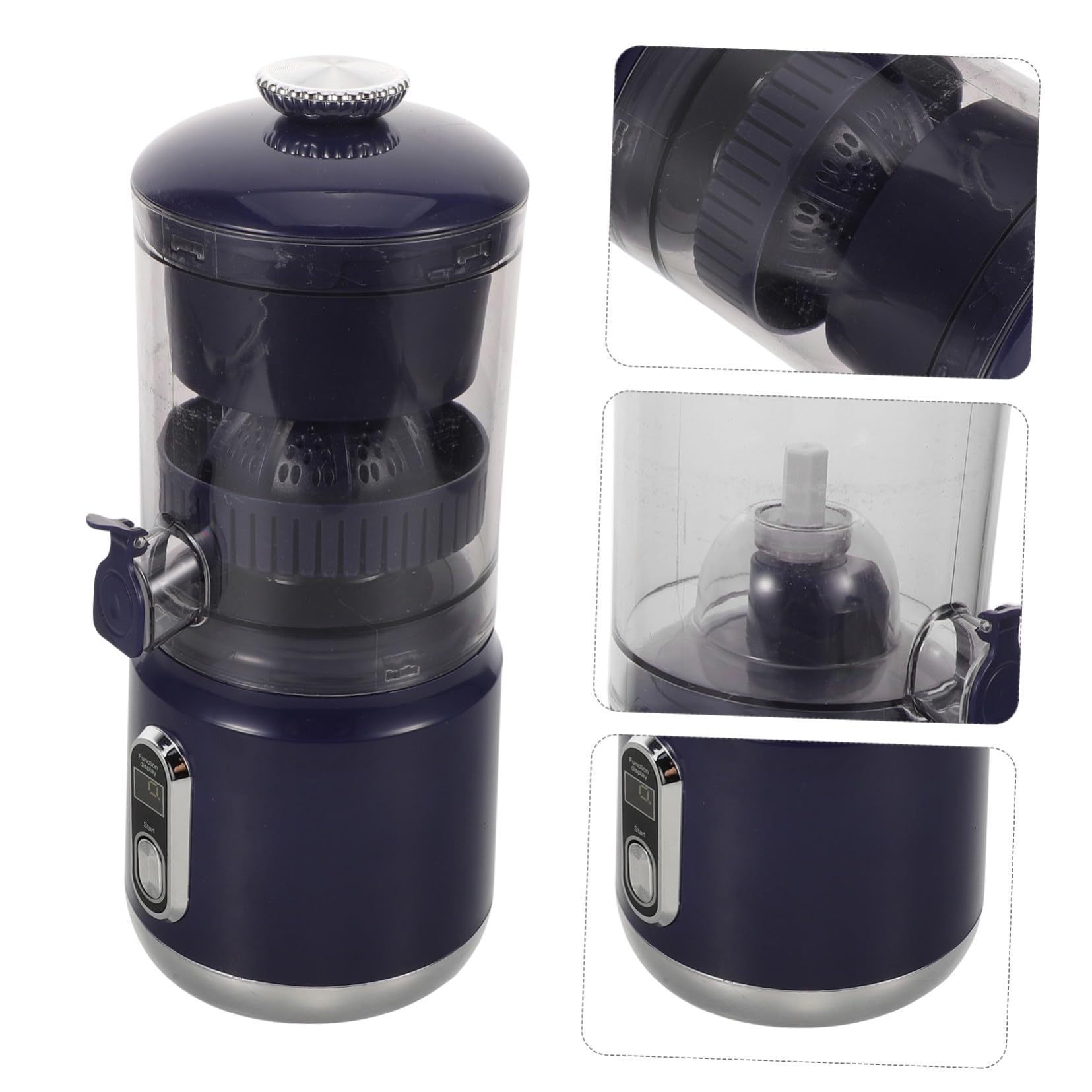 Zerodeko Exprimidor Portátil de Cítricos Exprimidor de Naranjas Eléctrico con Separador de Jugo Extractor de Jugo para Limón y Naranja para Viajes y Casa