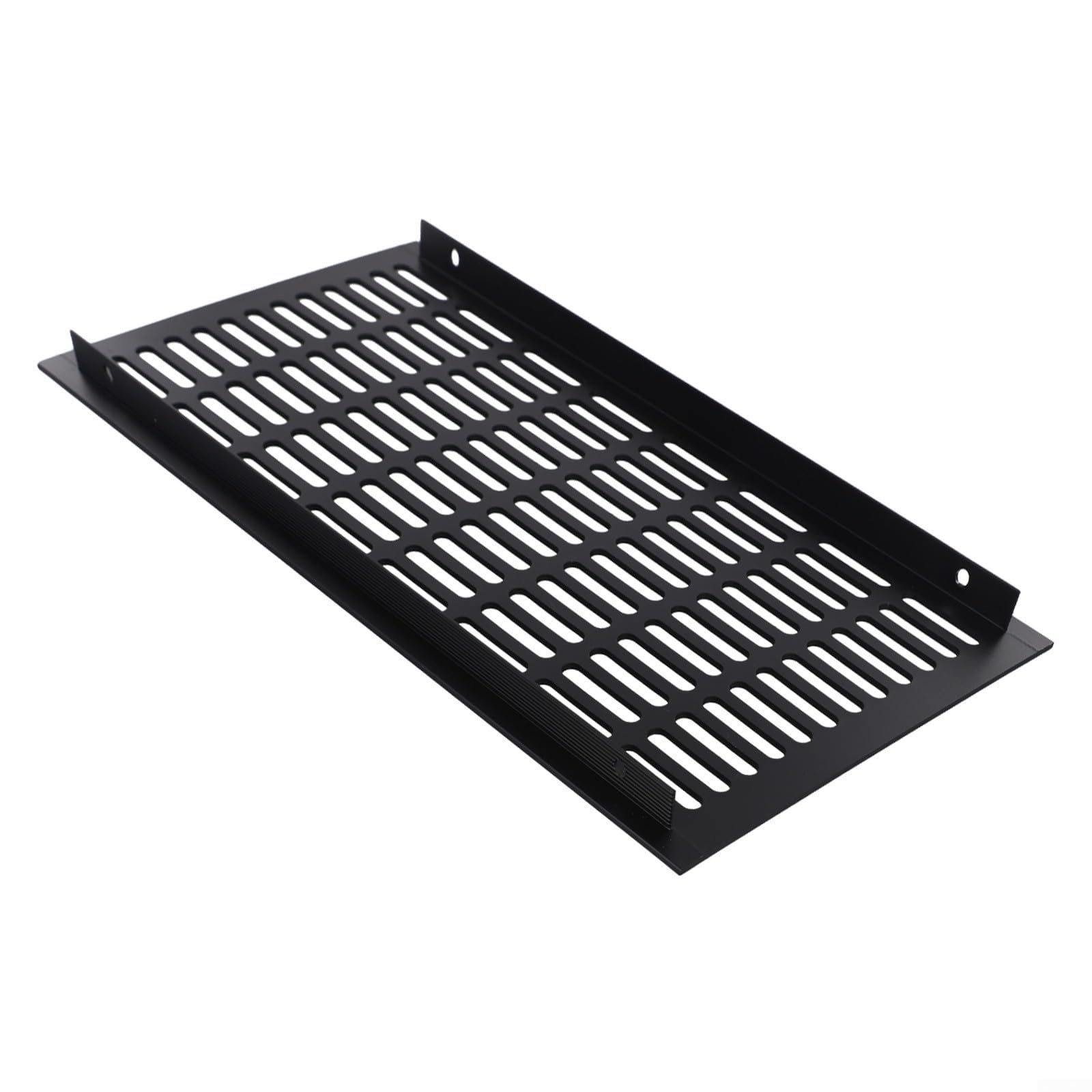 Rechteckiges Lüftungsgitter für Kleiderschrank und Schuhschrank, fördert die Luftzirkulation (schwarz, 200 x 400 mm)
