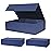 Aimyoo Navy Blue Collapsible Gift Box with Magnetic Closure Lids 10.5x7x3 in, Bridesmaid Groomsmen Proposal Box, Medium Rectangle Box for Present Graduation Storage 3 Pack