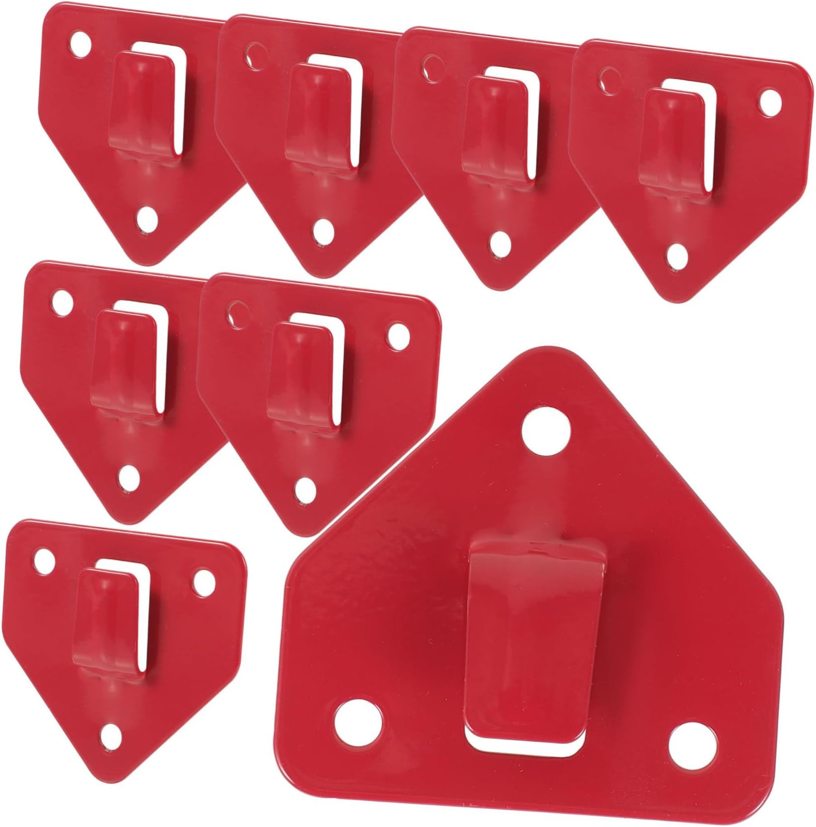 HOMSFOU 8 Pcs Fire Extinguisher Hanger Bracket Fire Extinguisher Bracket for Wall Bracket Holder for Fire Extinguisher Fire Extinguisher Hook for Wall Fire Extinguisher Mounting Brackets