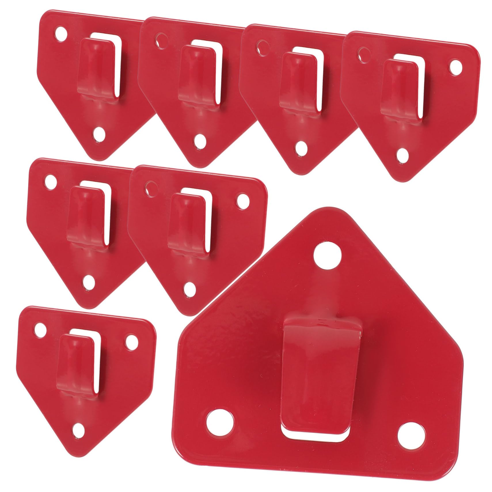 HOMSFOU 8 Pcs Fire Extinguisher Hanger Bracket Fire Extinguisher Bracket for Wall Bracket Holder for Fire Extinguisher Fire Extinguisher Hook for Wall Fire Extinguisher Mounting Brackets