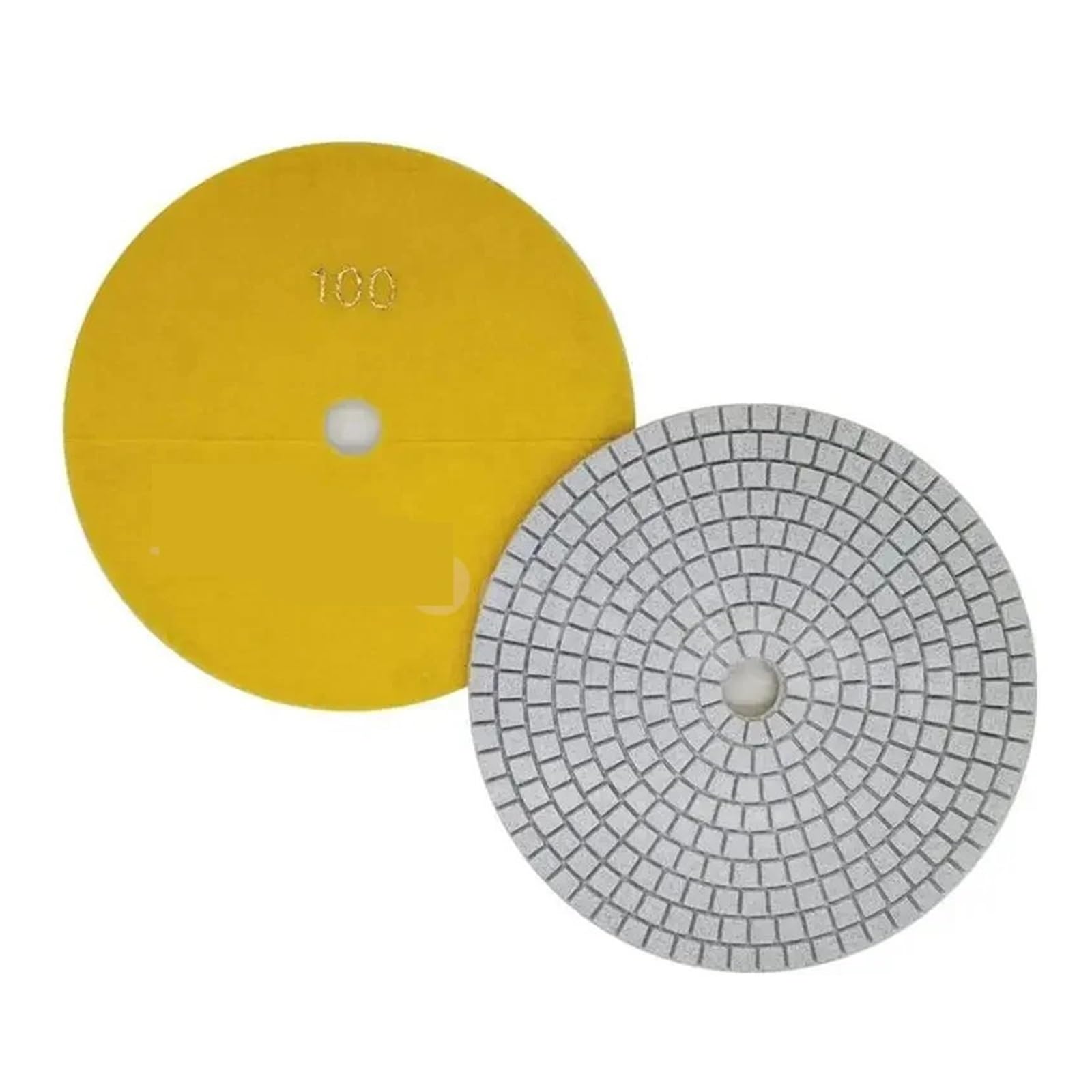 Discos de Pulido de Diamante húmedo de 17,8 cm (10 Unidades), Grano 30-3000, Flexibles, para Granito, mármol, Piedra, Suelos (100 Unidades, 17,8 cm)