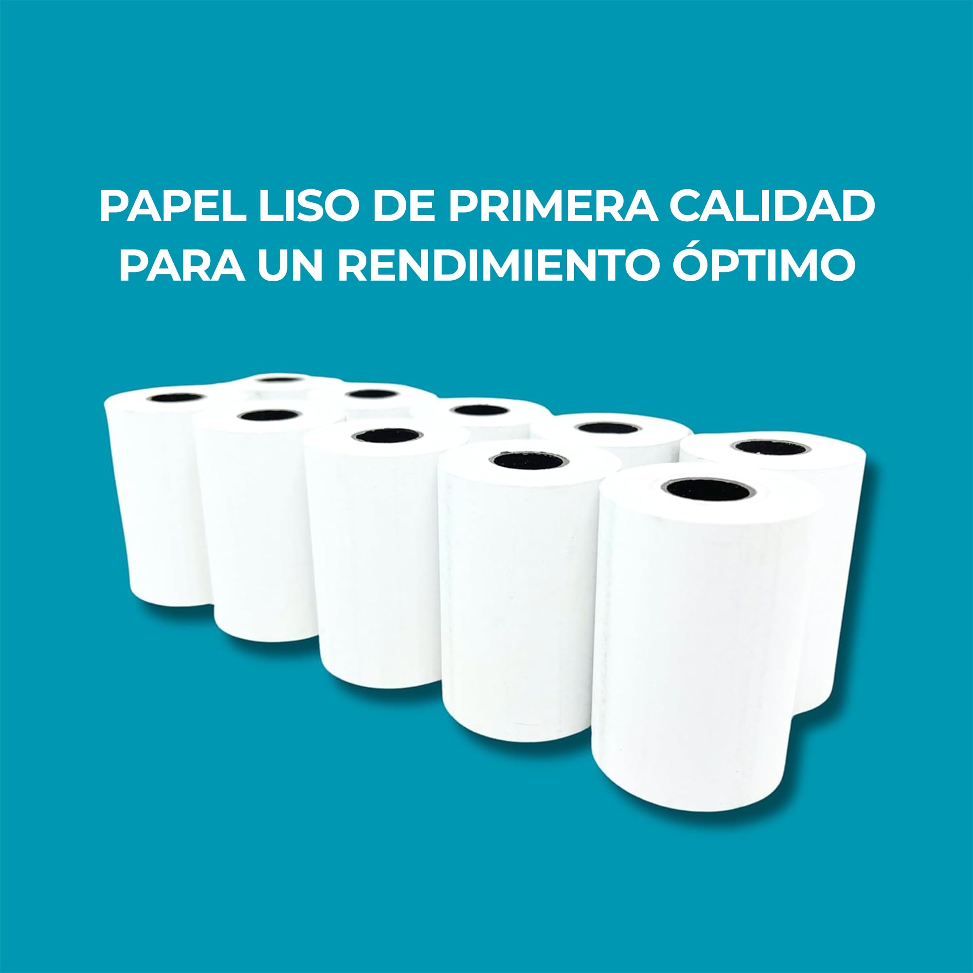 Double Dragon 76 x 76 mm, Rollo de Papel Autocopiativo de 3 Capas para Impresora de Cocina, Calculadora de Impresión, Impresora de Recibos No Térmica POS, Impresora de Impacto Matricial | 20 Rollos