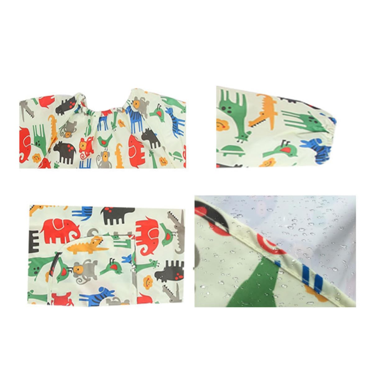 Tablier de Peinture Protège les Vêtements Jaune Imperméable Sèche Rapidement en Polyester, Manches Longues pour Garçon et Filles pour Activités Artisanales et Dessin