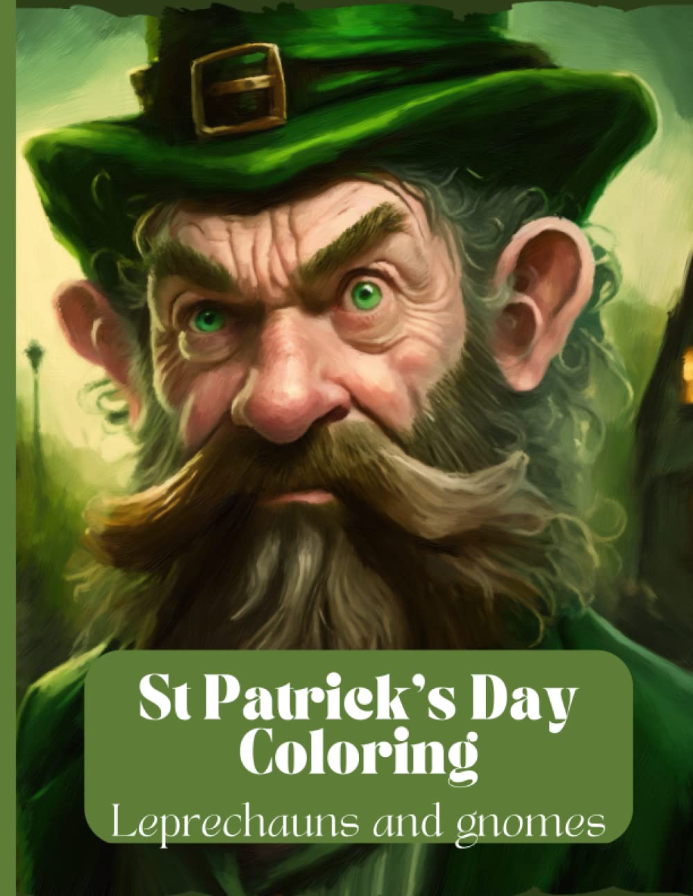 St Patricks Day Coloring book for adults with Leprechauns and Gnomes