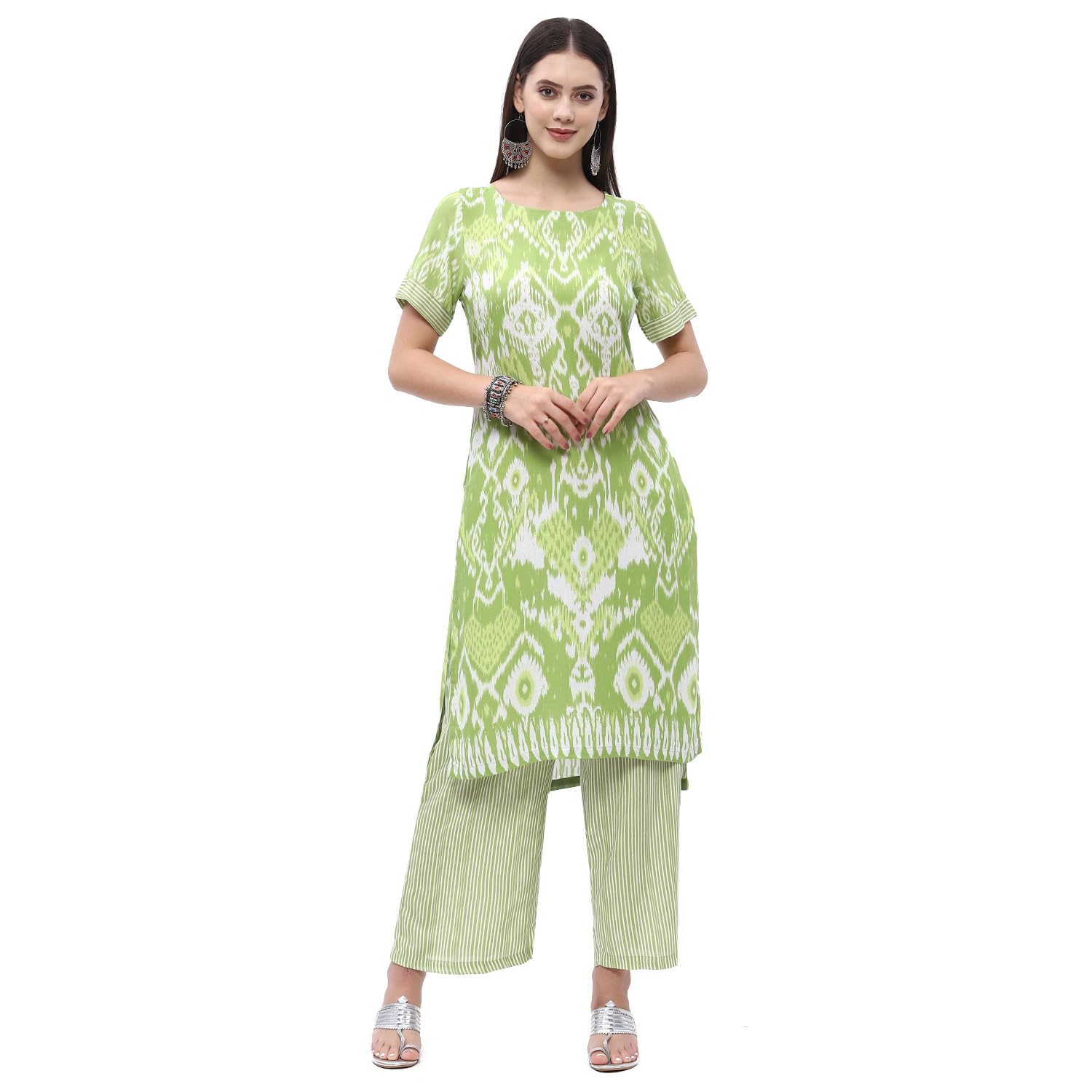 biba Women's Rayon Printed Kurta & Palazzo-picture-39