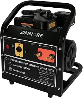 Zinnore Portable 2000W Engine Driven Welder Generator - 130 Amp Stick Welder for Farm, Construction & DIY
