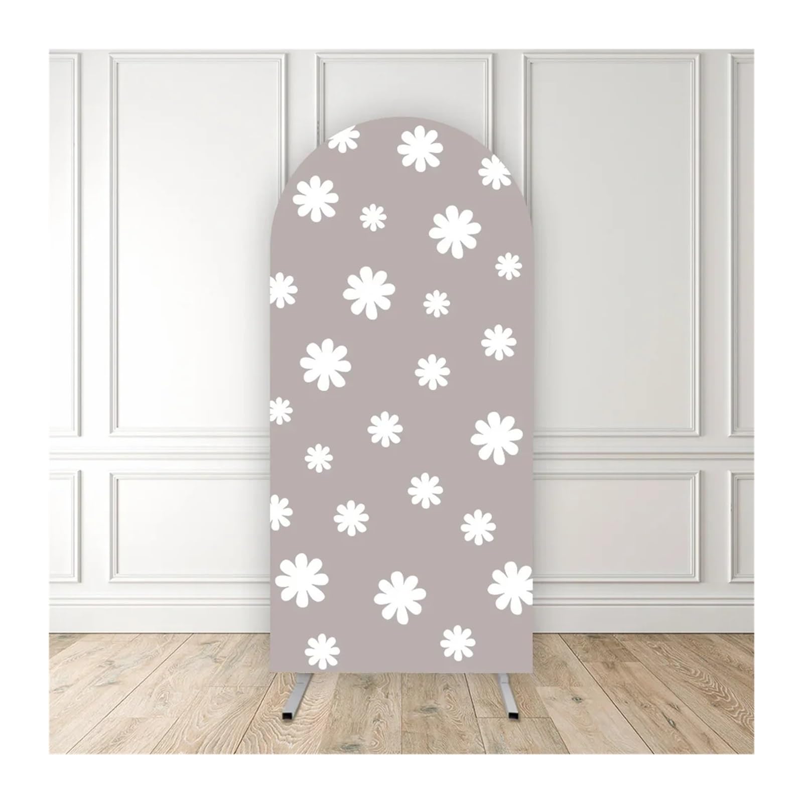 Couverture de fleurs en arc tissu extensible opaque sans pli pour deco anniversaire