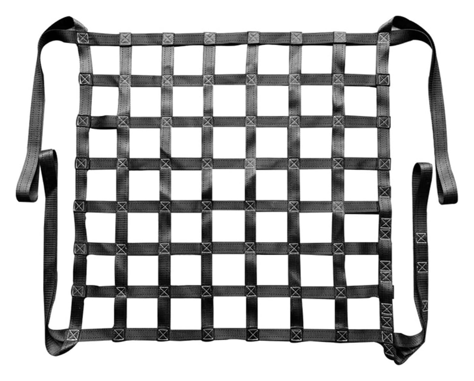 Flachschlingen-Hebenetz - Polyester-Hebenetz, Netz Zum Aufhängen Von Lasten, Hebenetzgurte, Lastenhebetasche, Reißfestes, Starkes, Lasttragendes Sicherheitsnetz, Lastennetz Für LKW Ladefläche(3 X 3M/M