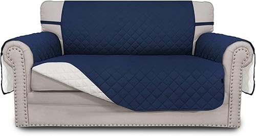 Miniatura 78 de Easy-Going - Funda de sofá reversible para sofá de 3 cojines, funda protectora de muebles para perros y gatos, resistente al agua con tubos de