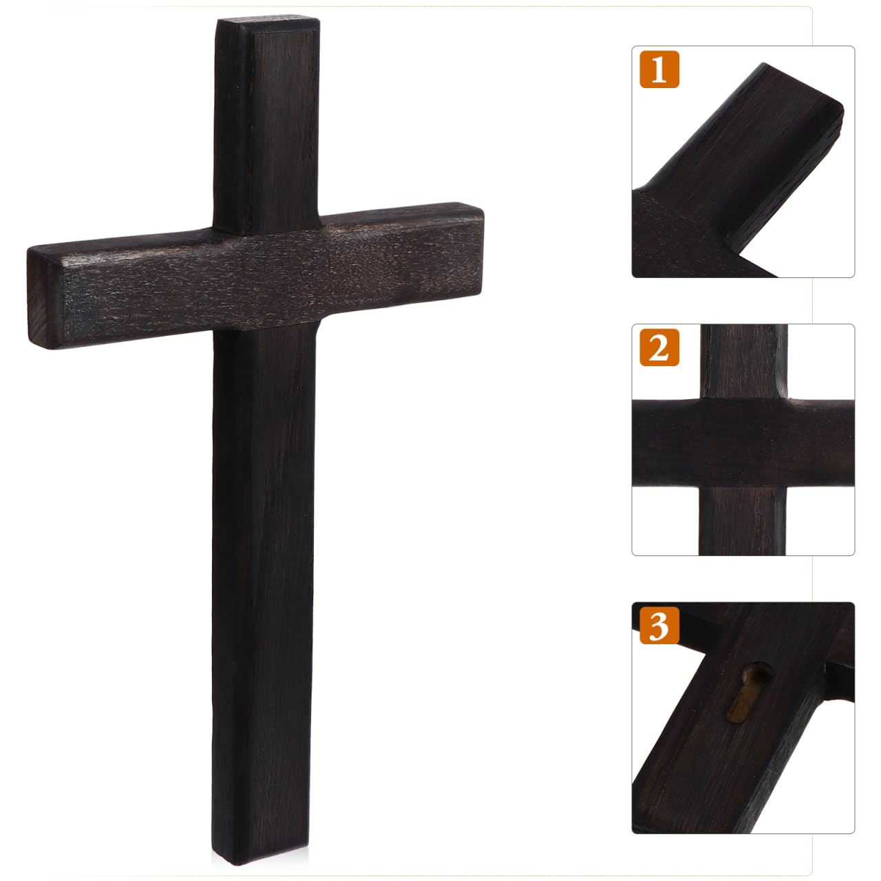 BESPORTBLE Wandkreuz Holz Kreuz Wanddeko Schwarz – 28Cm Christliches Kruzifix FüR Zuhause Hochzeiten Gebet Und Meditation – Symbol Des Glaubens Und Der Hoffnung