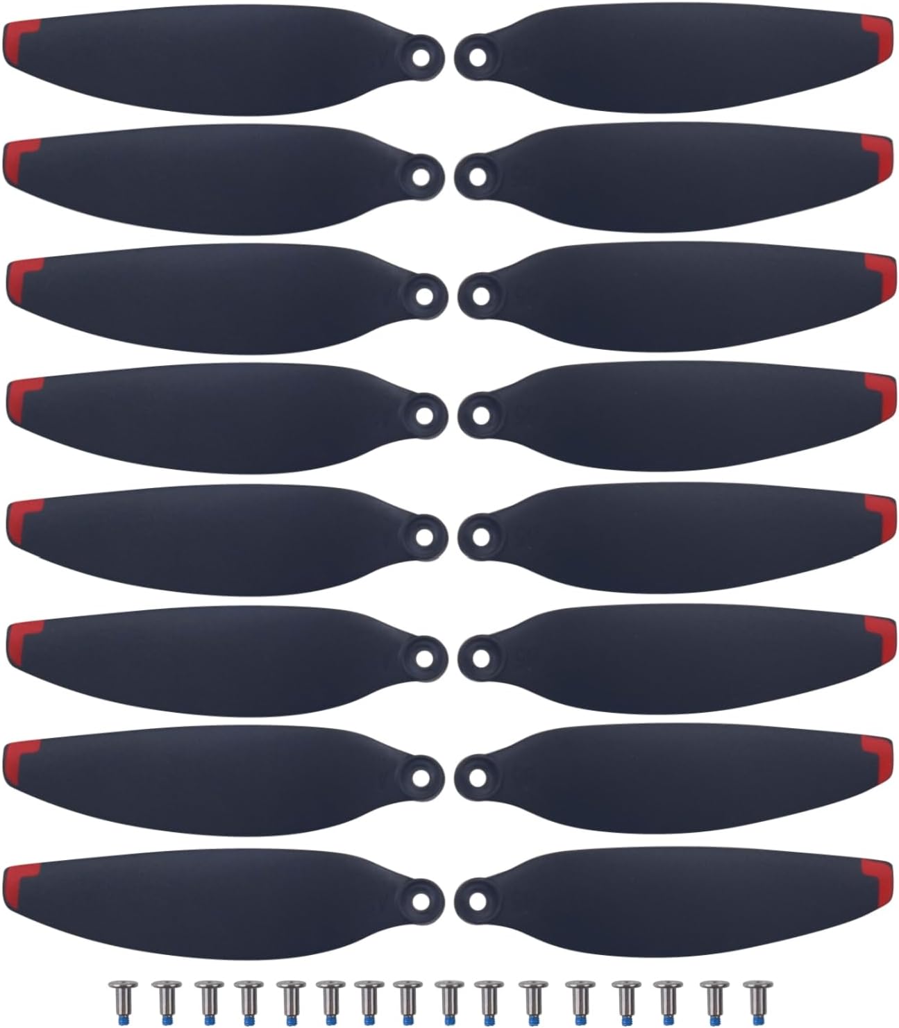 sea jump 16PCS Quadcopter RC Drone Propeller Suitable for S116 Brushless Obstacle Avoidance Drone High-Definition Dual Camera Aerial Photography Quadcopter Blade Black