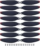 Sea jump 16PCS Quadcopter RC Drone Propeller adapté pour S116 Brushless Obstacle Evitement Drone Haute Définition Dual Camera Aerial Photography Quadcopter Blade Black