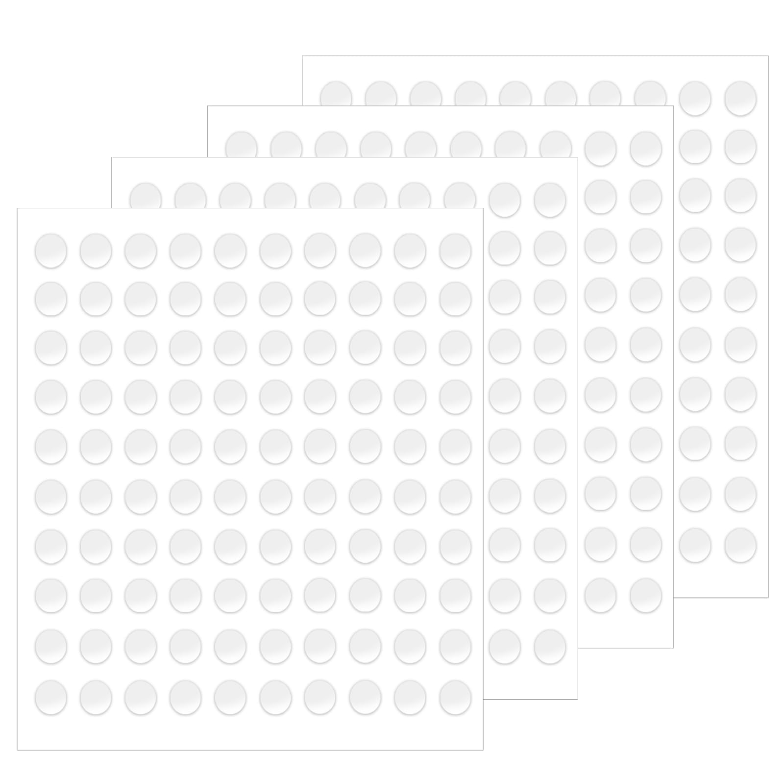 400 Pcs Double Sided Sticky Pads - Round Transparent Double Sided Tape Stickers, Traceless Removable Adhesive Strong Multipurpose Glue Dots Tape for Photos Walls, Posters, Balloon, Party Decorations