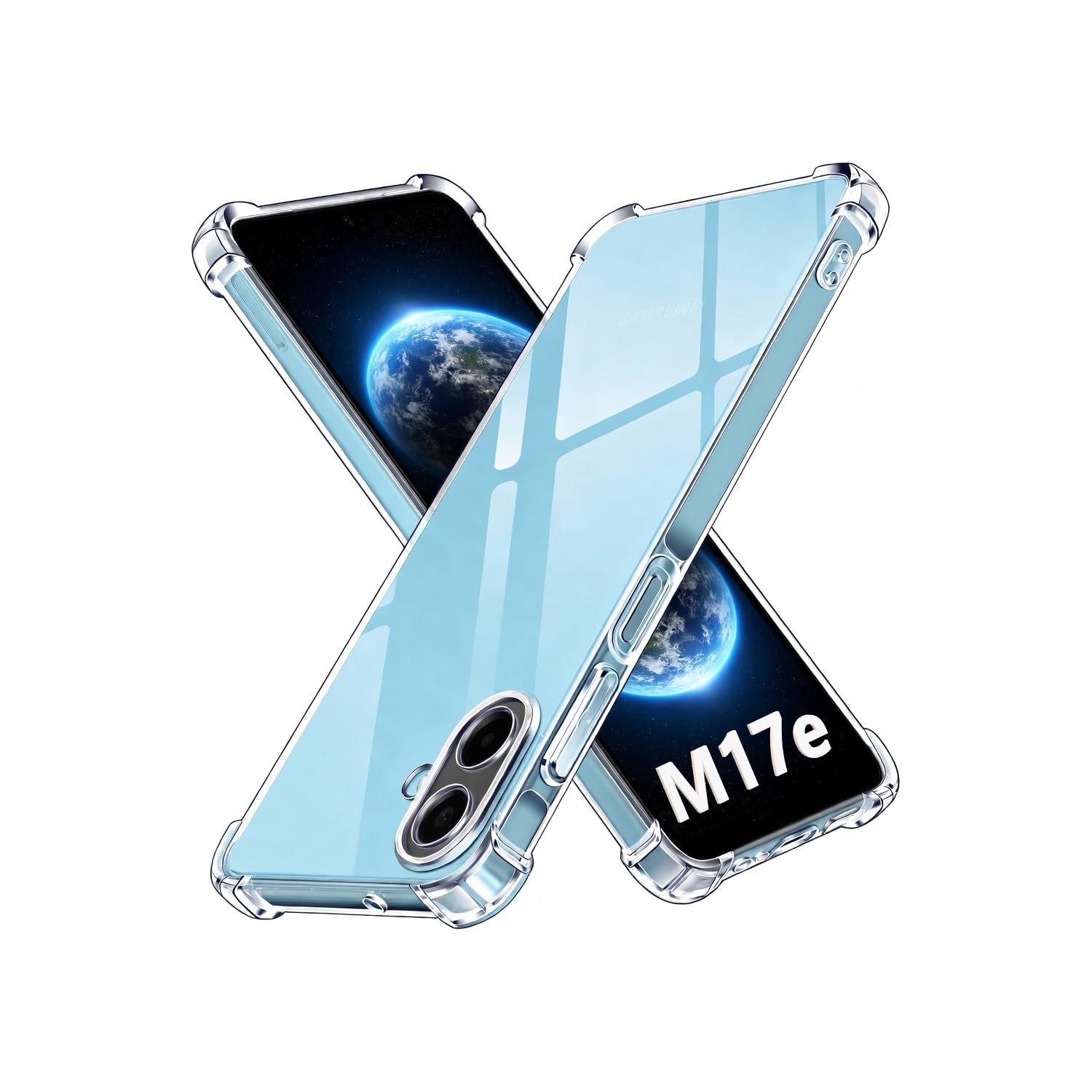 Lustree Samsung Galaxy M17e 5G/ A07 Back Cover| Clear + TPU Case with 4 Corner Air Cushion Protection & Camera Protection | Slim& Stylus Cover for Samsung M17e 5G / A07-image-24