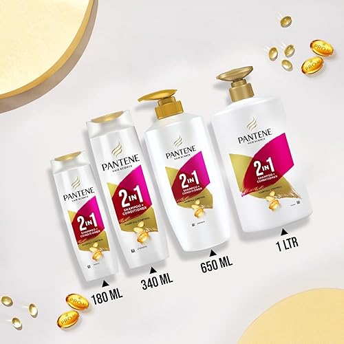 Miniatura 6 de Pantene Champú + acondicionador 2 en 1 anti caída del cabello, 11.5 fl oz