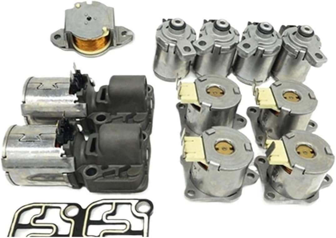 DQ250 02E 6-Speed Transmission Valve Solenoids Kits 02E325025AJ 02E321371E Compatible With A3 Q3 Compatible With Seat Compatible With Touran Compatible With Golf Compatible With Passat