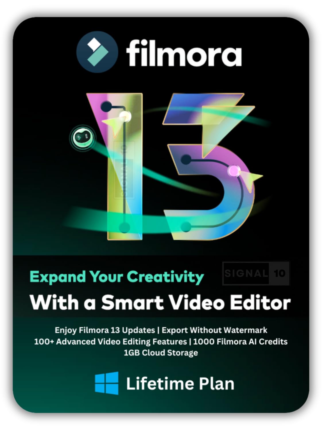 Signal 10 [Official Version] Filmora 13 Video Editor with AI : Edit Videos on Windows - LIFETIME Validity with Upgrades | Loved by Content Creators (B0D3B15677) Amazon Price History, Amazon Price Tracker