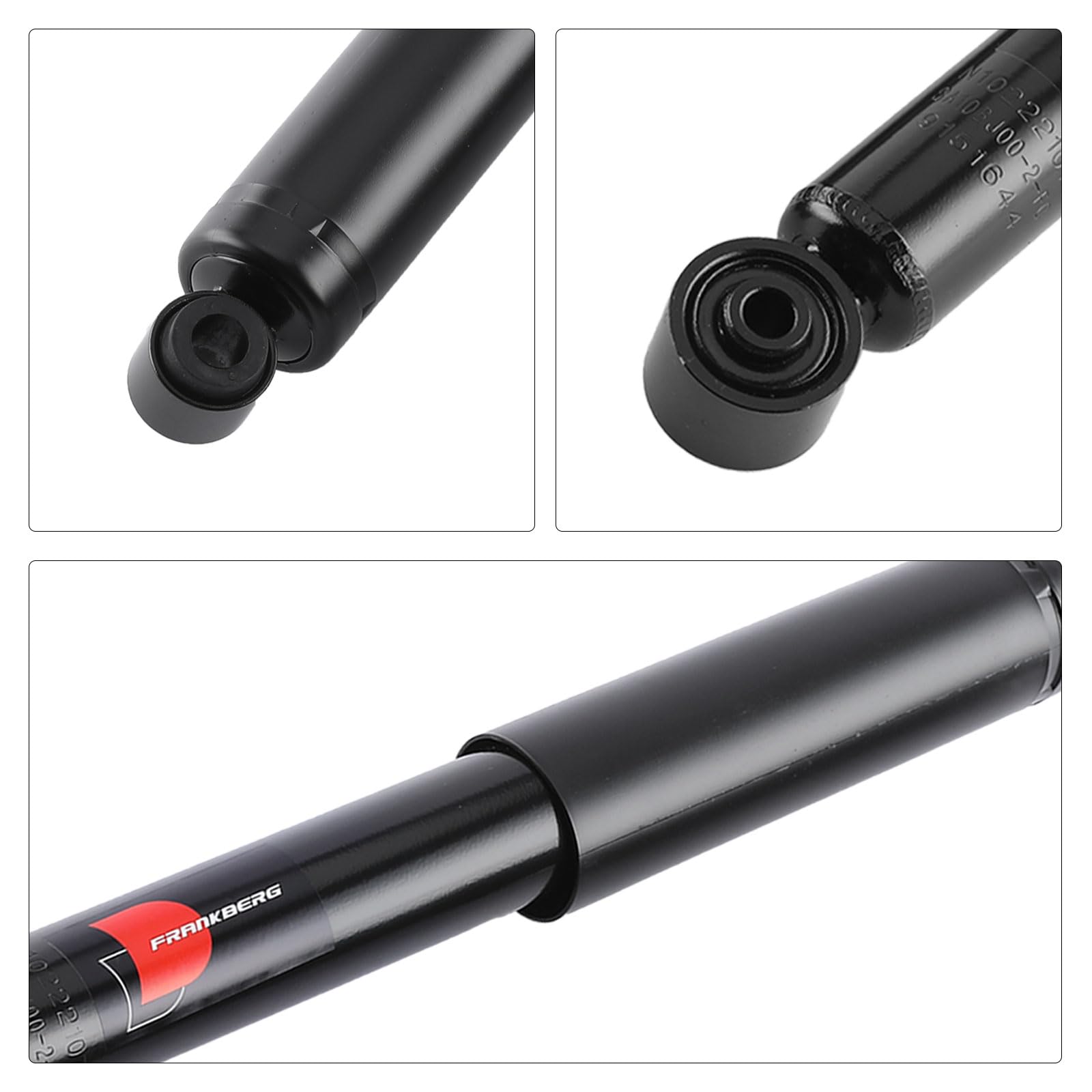 Frankberg 2 amortiguadores traseros izquierdos y derechos, presión de gas de 485 mm, compatible con NV200/Evalia Bus NV200 Kasten Replace# E6210BJ00A,E6210JX50C