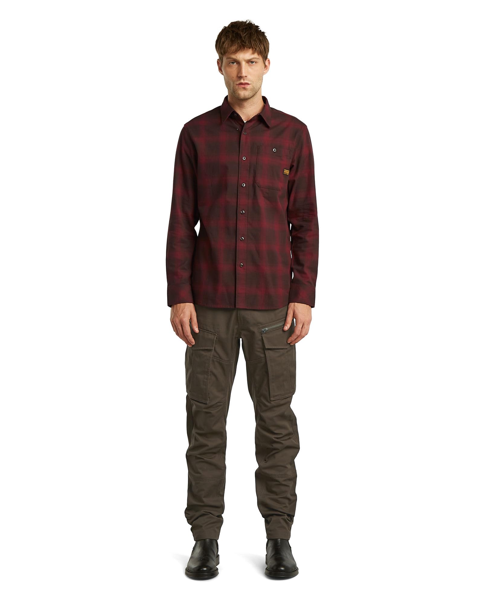 G-STAR Rovic Zip 3D Regular Tapered spodnie, Brązowy (Wren D02190-e064-h336), 38W / 38L