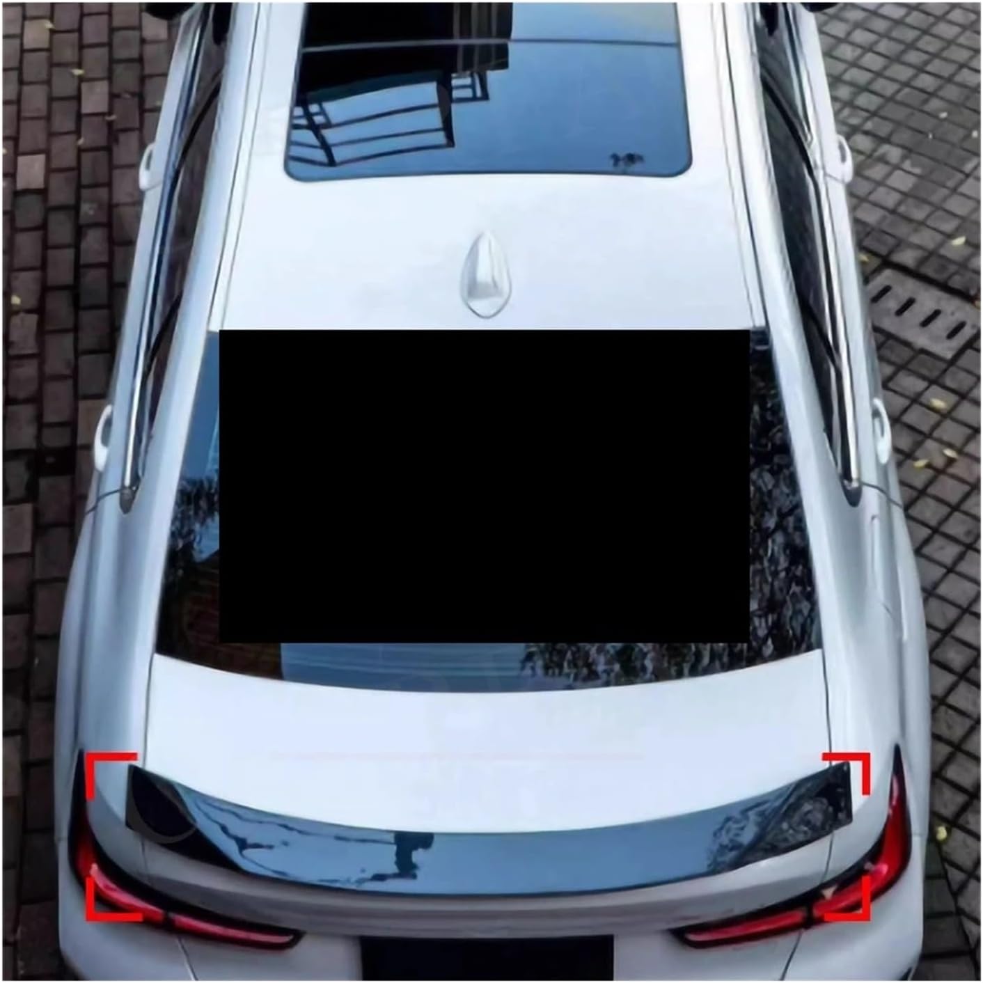 Rear Boot Spoiler Trunk Trim Wings Compatible for BMW G20 CMST Sport 2023+ Dry Carbon Fiber Lid Spoiler Wing Car Body Kits FRP(FRP Black Unpainted)