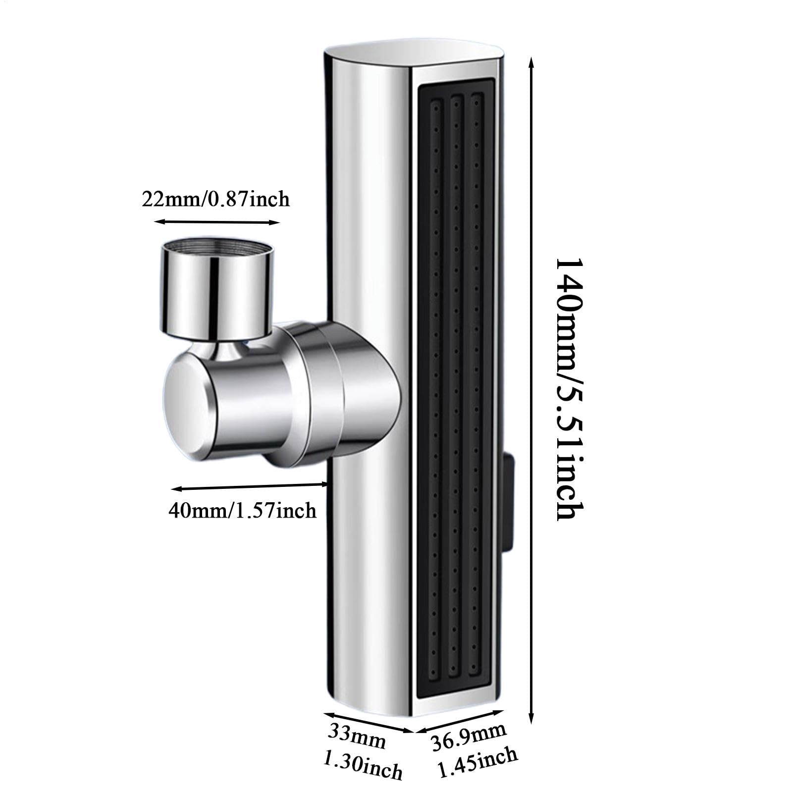 Faucet Sprayer Nozzle, 3-Function Kitchen Sink Faucet Parts, Splash-Proof Bathroom Faucet Attachment, Kitchen Faucet Sprayer, Bathroom Faucet Sprayer, Restaurant Sink Faucet Attachment, Toilet F