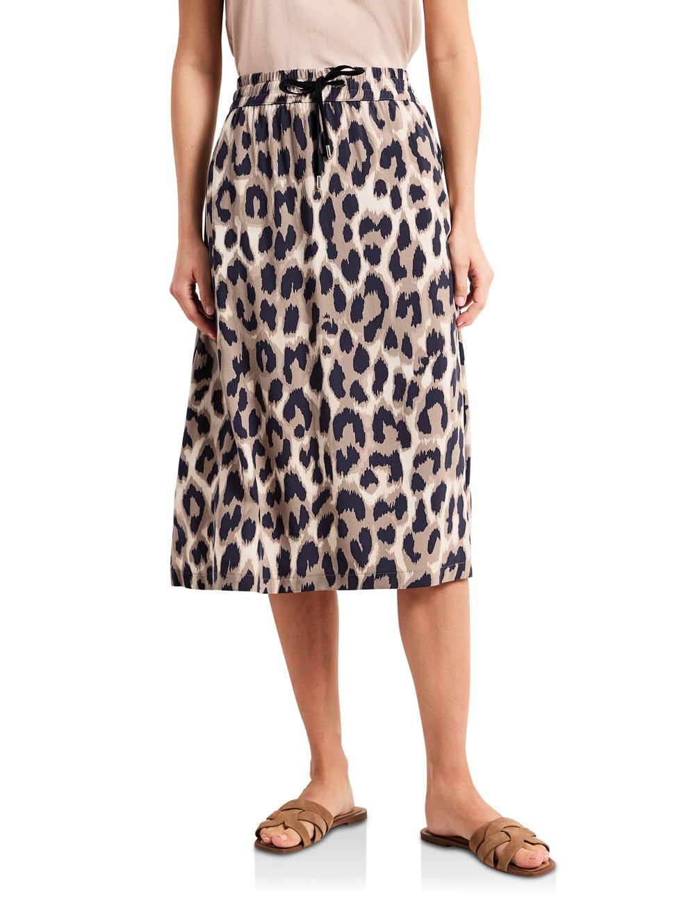 Street One Patterned Skirt Timeless Beige 38
