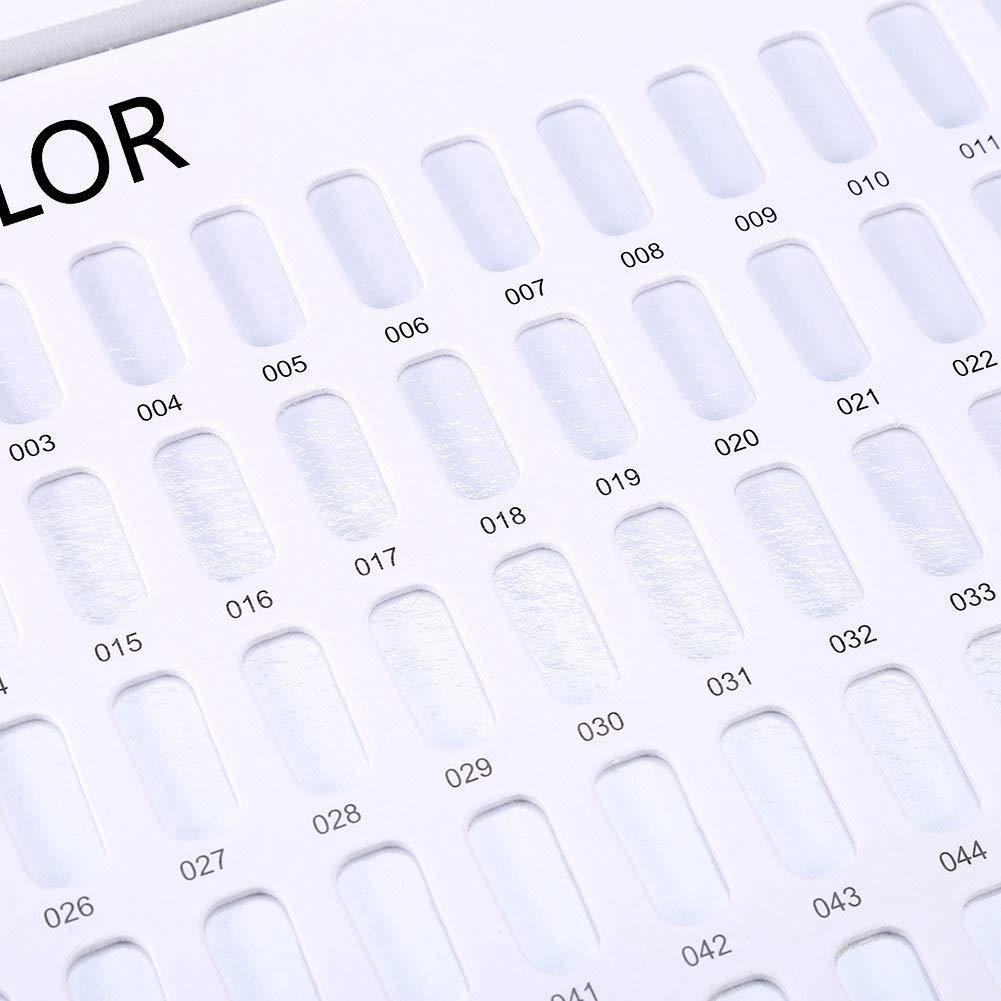 FILFEEL 120 palos pantalla de arte de uñas esmalte de uñas tarjeta de color placas gel de uñas tarjeta de color esmalte de uñas gráfico de visualización libro estante de exhibición de arte de uñas