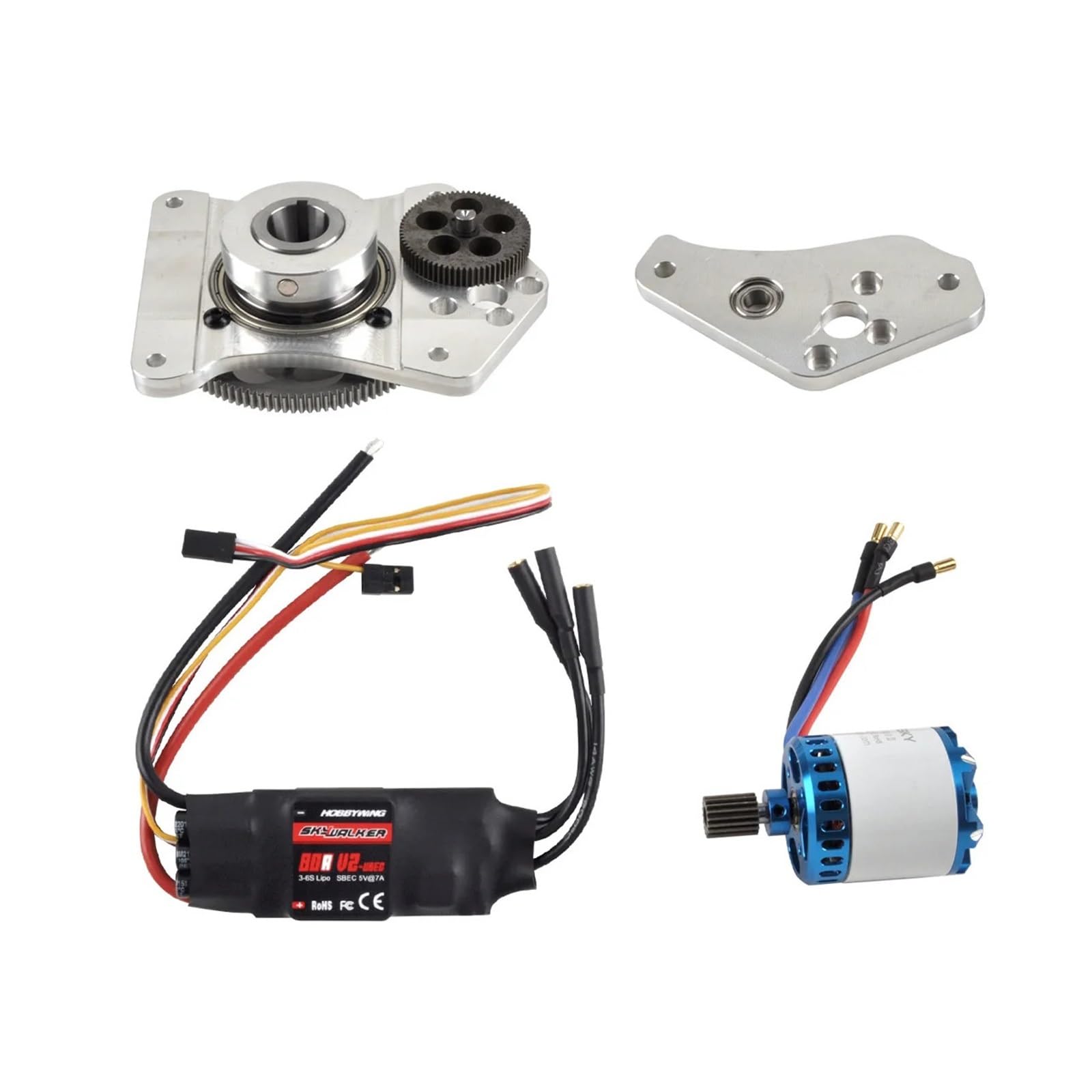 Arrancador Eléctrico 12V 400W Compatible con DLE130CC Motor Gasolina RC UAV