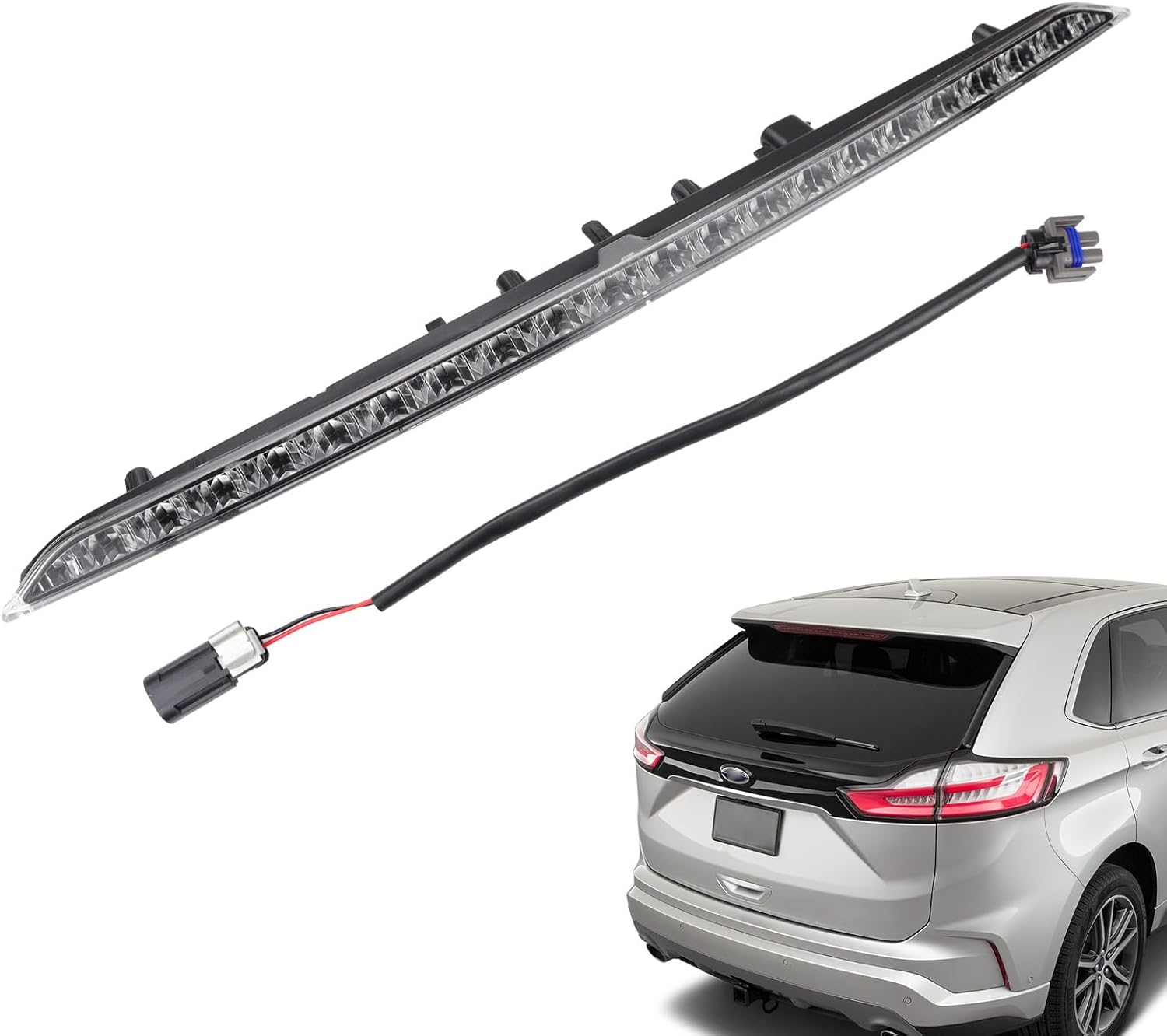 923-133 Third Brake Light Compatible With Ford Edge 2015 2016 2017 2018 2019 2020 3rd Brake Light Assembly FT4Z13A613A High Mount Stop Brake Light