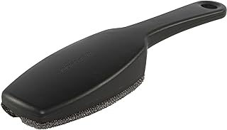 Brabantia - Brosse à Vêtements - Elimine les Peluches, la Poussière & les Poils d'Animaux - Double Tampon en Velours - Nettoyant pour Tissus d'Ameublement - Dark Grey - 24,5 x 3,5 x 6,5 cm