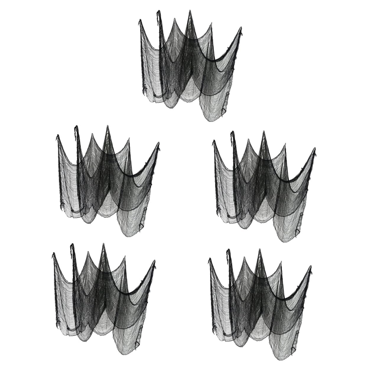 TOPBATHY 10 Piezas Telaraña De Halloween Gasa De Halloween Espeluznante Decoración De Halloween Decoración Paño Espeluznante De Halloween Tela Espeluznante Tela De Gasa Black