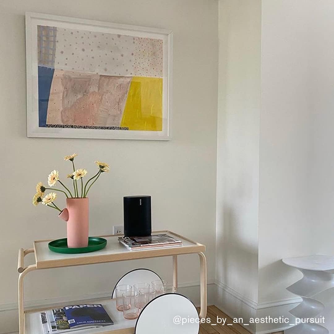 BACKDROP | Premium Interior Paint | Standard Semi Matte, Low Sheen Finish | Self-Priming, Low VOC, Green Wise Certified | HARVEST MOON – Warm White | 1 Gallon