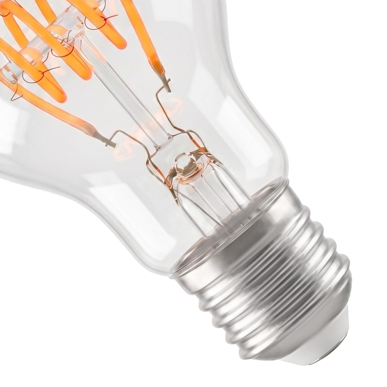 HOFSTEIN E27 LED Warmweiss Glühbirne Vintage Leuchtmittel 10er Set, 6 Watt Kugel Lampe Klar, E27 LED 2700K 350 Lumen A60 Dimmbar Für Wohnzimmer, Esszimmer Und Dekolicht