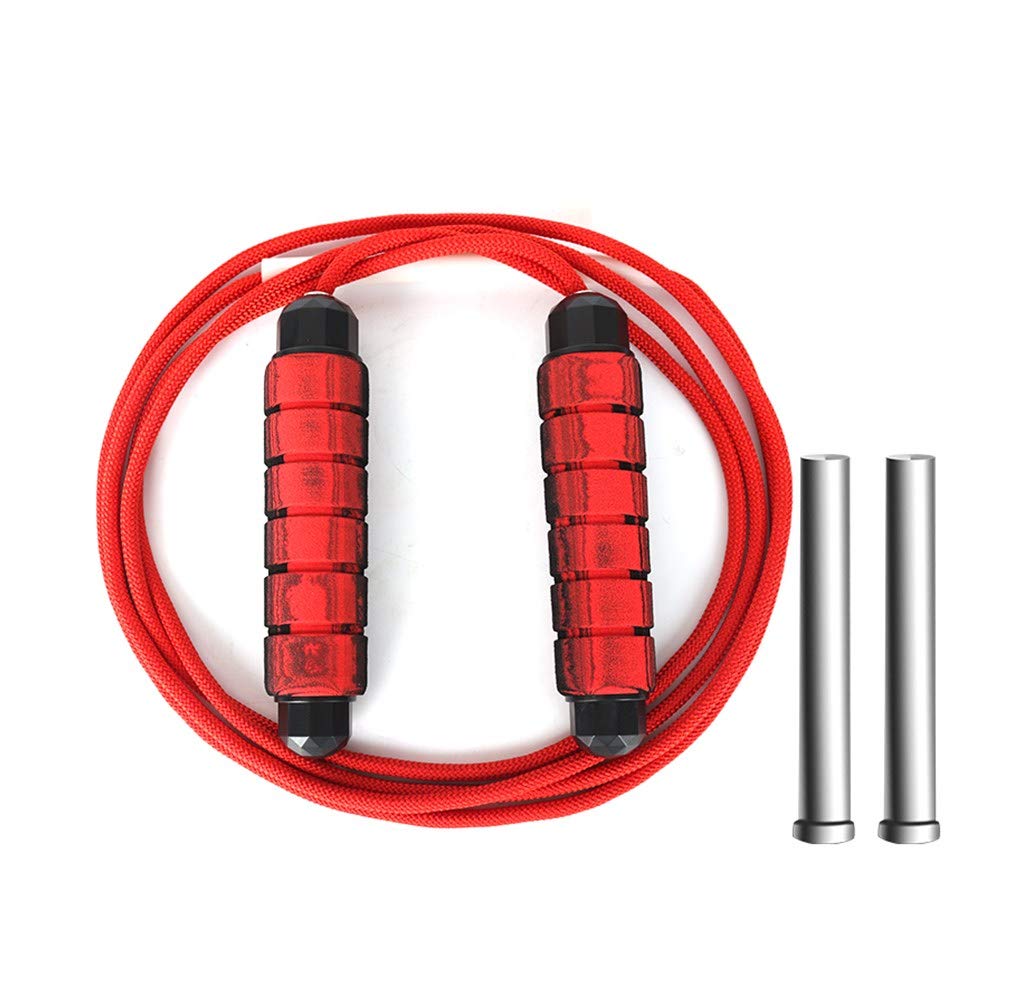 POPOTI Jump Rope, Weighted Jump Rope Adjustable Rope Aerobic Exercise Unisex Tangle-Free Skipping Rope Fitness