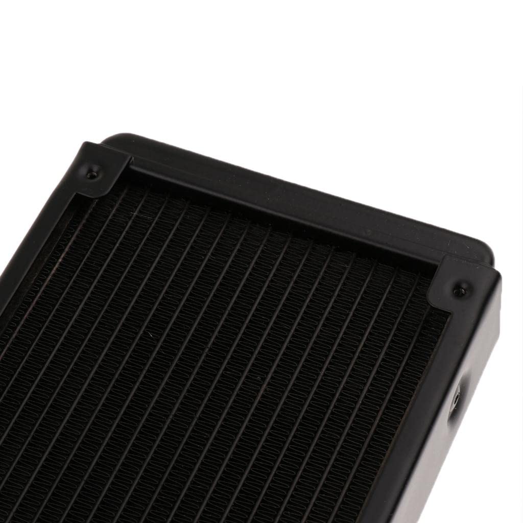 2セットアルミラジエーター水熱交換器 18パイプ CPU用 360 mm ストレート口