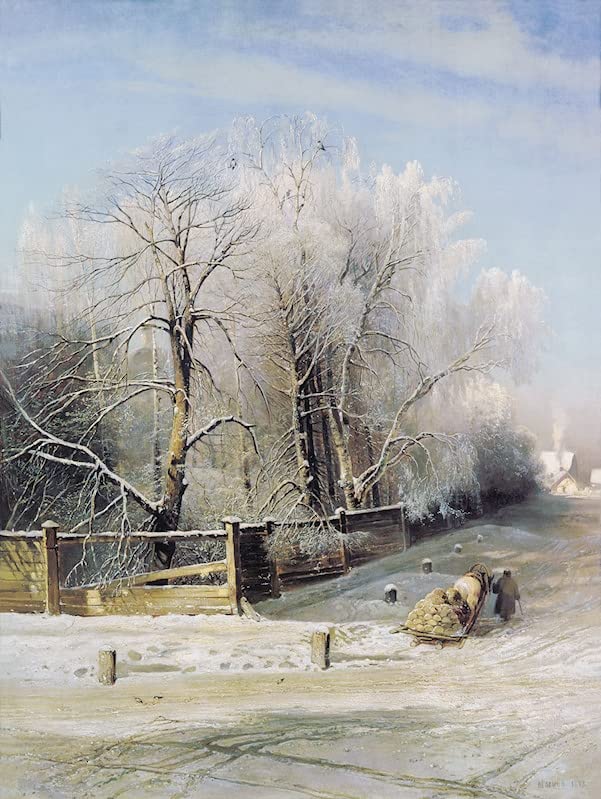 Affiche Toile L'hiver à Moscou pour créer un salon chaleureux et élégant