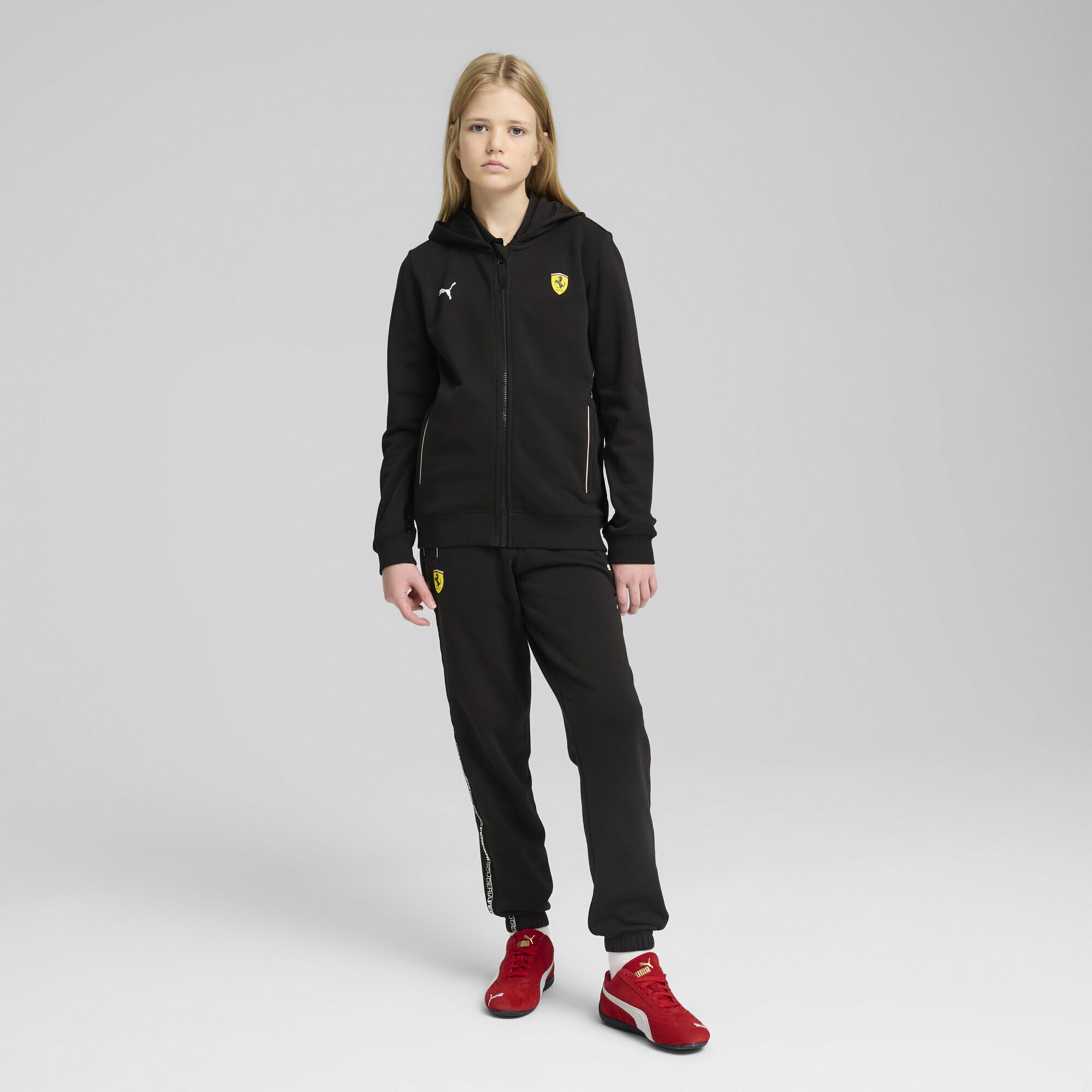 PUMA Sudadera con Capucha Unisex para niños de la Scuderia Ferrari Race