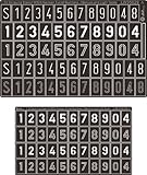 Alliance Model Works 1:35 German Medium Numbers Letter Stencil Mask #LW35029