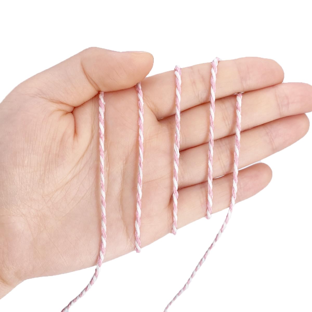 Spago In Cotone Per Macellai E Craft - Matassa 150 Metri X 2mm - Colore Rosa - Fai Da Te Confezioni Regalo