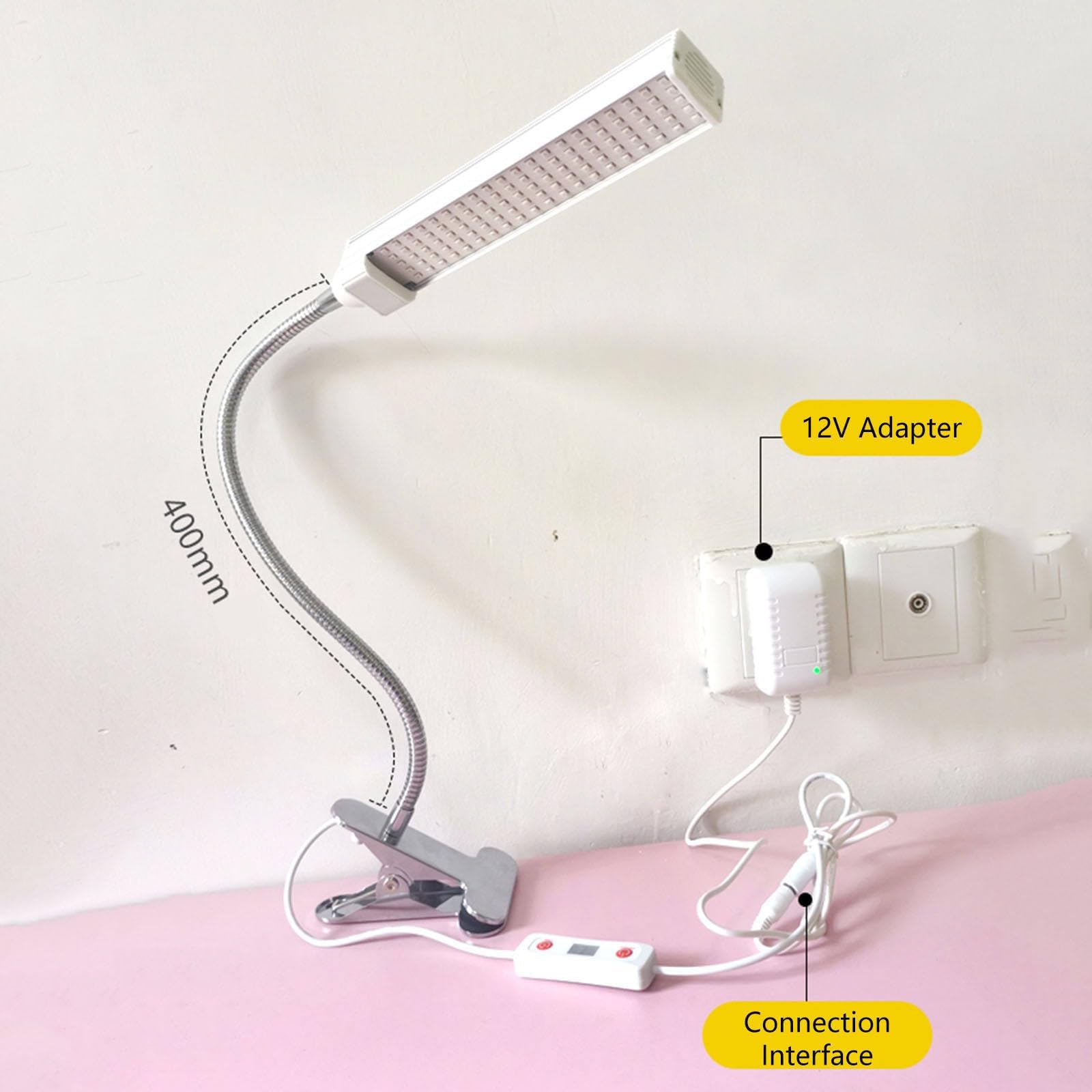 Domowa lampa opalająca, 15W LED UV Clip-On Domowe urządzenie do opalania do opalania ciała i twarzy, regulacja 360°, obszar napromieniania 60×30 cm, z synchronizacją, całoroczny brąz