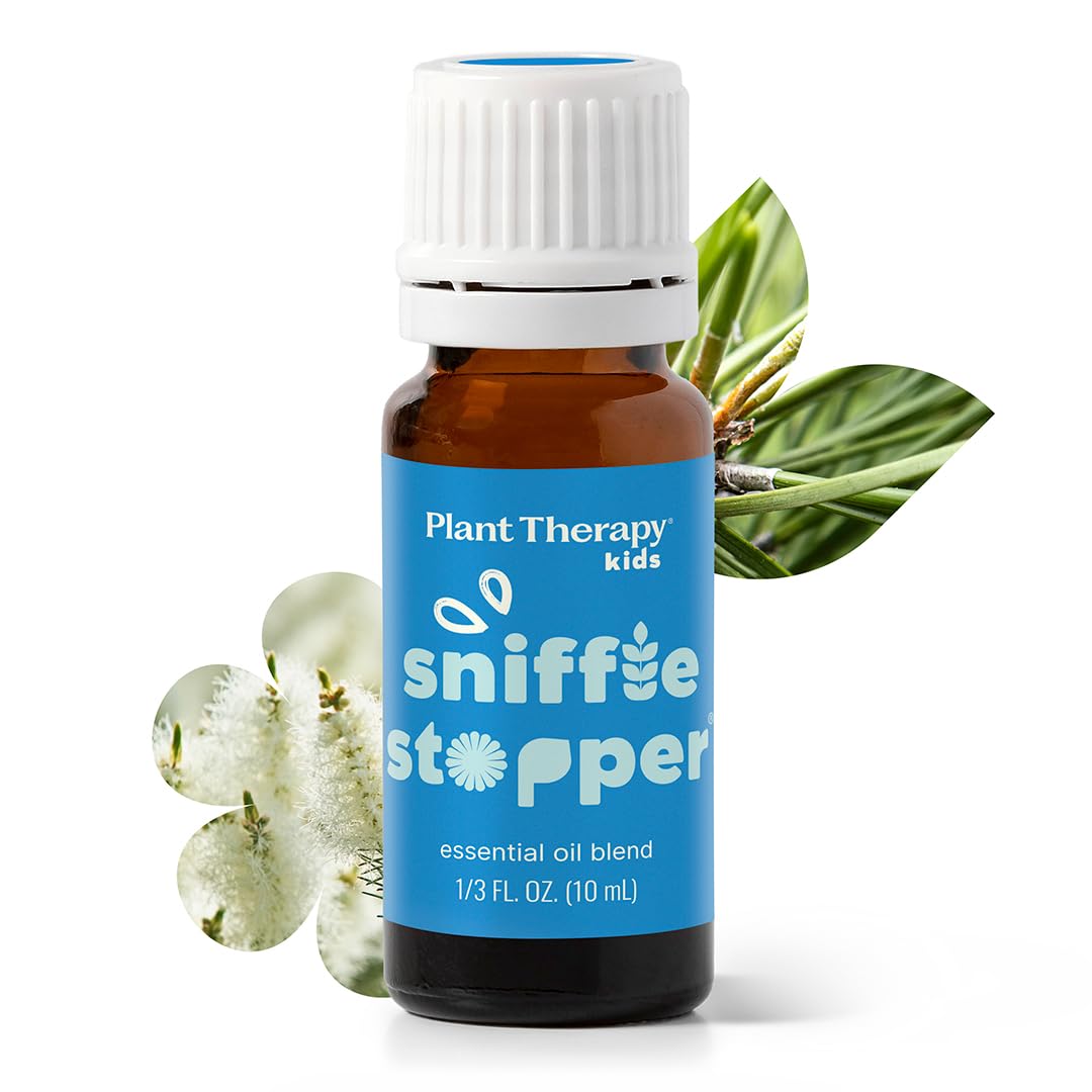 Kids Sniffle Stopper Essential Oil Blend, 10 mL (1/3 oz), Respiratory Support Essential Oil Blend, Helps Clear Congestion, 100% Pure, Undiluted
